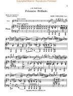 Henryk Wieniawski: Polonaise Brillante, Op. 4 (noty na housle, klavír)