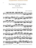 Henry Schradieck: School of Violin Technics - Book 3 (noty na housle)