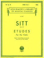 Hans Sitt: Etudes, Op. 32 - Book 2 (noty na housle)