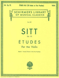 Hans Sitt: Etudes, Op. 32 - Book 1 (noty na housle)