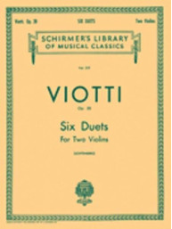 Giovanni Battista Viotti: 6 Duets, Op. 20 (noty na 2 housle)