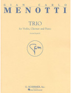 Gian Carlo Menotti: Trio (noty na housle, klarinet, klavír)