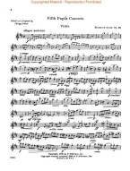 Friedrich Seitz: Pupil's Concerto No. 5 in D, Op. 22 (noty na housle, klavír)