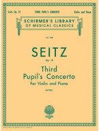 Friedrich Seitz: Pupil's Concerto No. 3 in G Minor, Op. 12 (noty na housle, klavír)