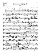 Edouard Lalo: Symphonie Espagnole, Op. 21 (noty na housle, klavír)