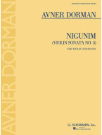 Avner Dorman: Nigunim Violin Sonata No. 3 (noty na housle, klavír)