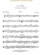 Arcangelo Corelli: La Folia Variations (noty na housle, klavír)