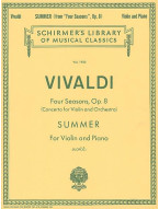 Antonio Vivaldi: Summer From 'Four Seasons' Op.8 (noty na housle, klavír)