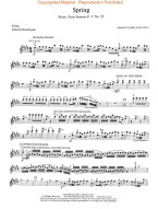 Antonio Vivaldi: Spring From 'Four Seasons' Op.8 (noty na housle, klavír)