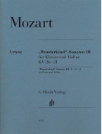 W.A. Mozart: 'Wunderkind' Sonatas Volume 3 K.26-31 (noty na housle, klavír)