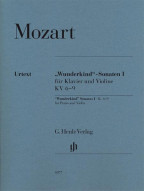 W.A. Mozart: 'Wunderkind' Sonatas Volume 1 K.6-9 (noty na housle, klavír)