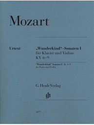W.A. Mozart: 'Wunderkind' Sonatas Volume 1 K.6-9 (noty na housle, klavír)