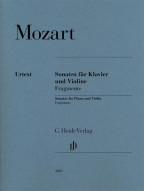 W.A. Mozart: Violin Sonatas - Fragments (noty na housle, klavír)