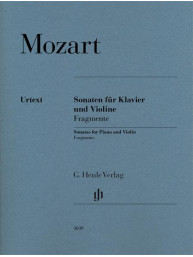 W.A. Mozart: Violin Sonatas - Fragments (noty na housle, klavír)
