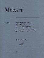 W.A. Mozart: Violin Sonata In E Minor K.304 (noty na housle, klavír)