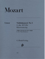 W.A. Mozart: Violin Concerto No.3 In G K.216 (noty na housle, klavír)