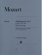 W.A. Mozart: Violin Concerto No.2 In D K.211 (noty na housle, klavír)