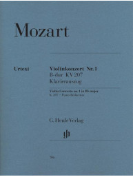 W.A. Mozart: Violin Concerto No.1 B Flat K.207 (noty na housle, klavír)