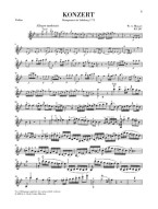 W.A. Mozart: Violin Concerto No.1 B Flat K.207 (noty na housle, klavír)