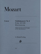 W.A. Mozart: Violin Concerto No 4 D K218 (noty na housle, klavír)