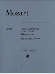 W.A. Mozart: Violin Concerto No 4 D K218 (noty na housle, klavír)