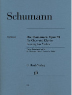 Robert Schumann: 3 Romanzen Op. 94 (noty na housle, klavír)