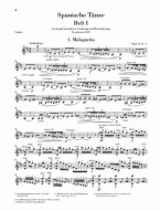 Pablo de Sarasate: Spanish Dances (noty na housle, klavír)