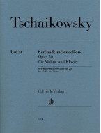 P.I. Čajkovskij: Serenade Melancolique Op. 26 (noty na housle, klavír)