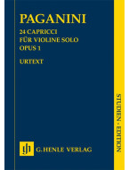 Niccolo Paganini: 24 Capricci für Violine solo Opus 1 - Study Score (noty na housle)