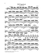 Niccolo Paganini: 24 Capricci für Violine solo Opus 1 - Study Score (noty na housle)
