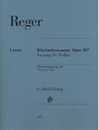 Max Reger: Clarinet Sonata, Op. 107 (noty na housle, klavír)