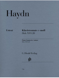 Joseph Haydn: Piano Sonata In C Minor Hob. XVI (noty na klavír)