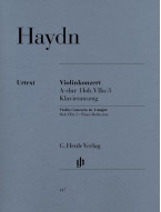 Joseph Haydn: Concerto for Violin and Orchestra in A Major Hob. VIIa:3 (noty na housle, klavír)