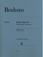 Johannes Brahms: Waltzes Op.39 - Simplified (noty na klavír)