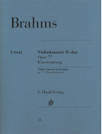 Johannes Brahms: Violin Concerto In D Major Op.77 (noty na housle, klavír)