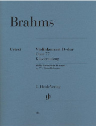 Johannes Brahms: Violin Concerto In D Major Op.77 (noty na housle, klavír)