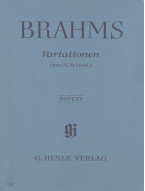 Johannes Brahms: Variations Op.21 No.1 And 2 (noty na klavír)