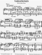 Johannes Brahms: Variations Op.21 No.1 And 2 (noty na klavír)