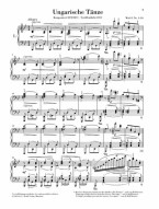 Johannes Brahms: Hungarian Dances Nos. 1-10 (noty na klavír)