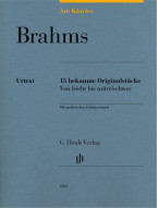 Johannes Brahms: Am Klavier - 15 Bekannte Originalstücke (noty na klavír)