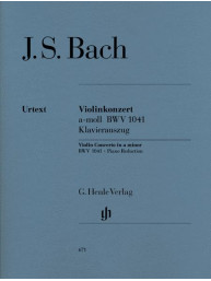 J.S. Bach: Concerto for Violin and Orchestra in A minor BWV 1041 (noty na housle, klavír)