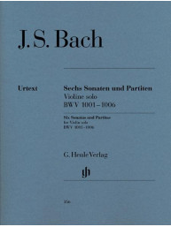 J.S. Bach: 6 Sonatas and Partitas for Violin solo BWV 1001-1006 (noty na housle)
