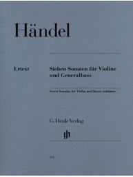 Georg Friedrich Händel: 7 Sonatas For Violin And Basso Continuo (noty na housle, klavír)