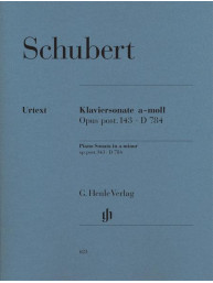 Franz Schubert: Piano Sonata in A minor Op. post. 143 D 784 (noty na klavír)