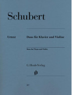 Franz Schubert: Duos for Piano and Violin (noty na housle, klavír)