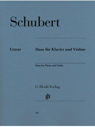 Franz Schubert: Duos for Piano and Violin (noty na housle, klavír)