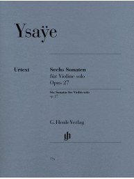 Eugene Ysaye: 6 Sonaten Opus 27 (noty na housle)