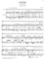 Ernest Chausson: Poéme For Violin And Orchestra Op. 25 (noty na housle, klavír)