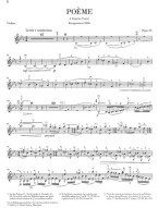 Ernest Chausson: Poéme For Violin And Orchestra Op. 25 (noty na housle, klavír)