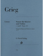 Edvard Grieg: Sonata For Piano And Violin In C Minor Op.45 (noty na housle, klavír)